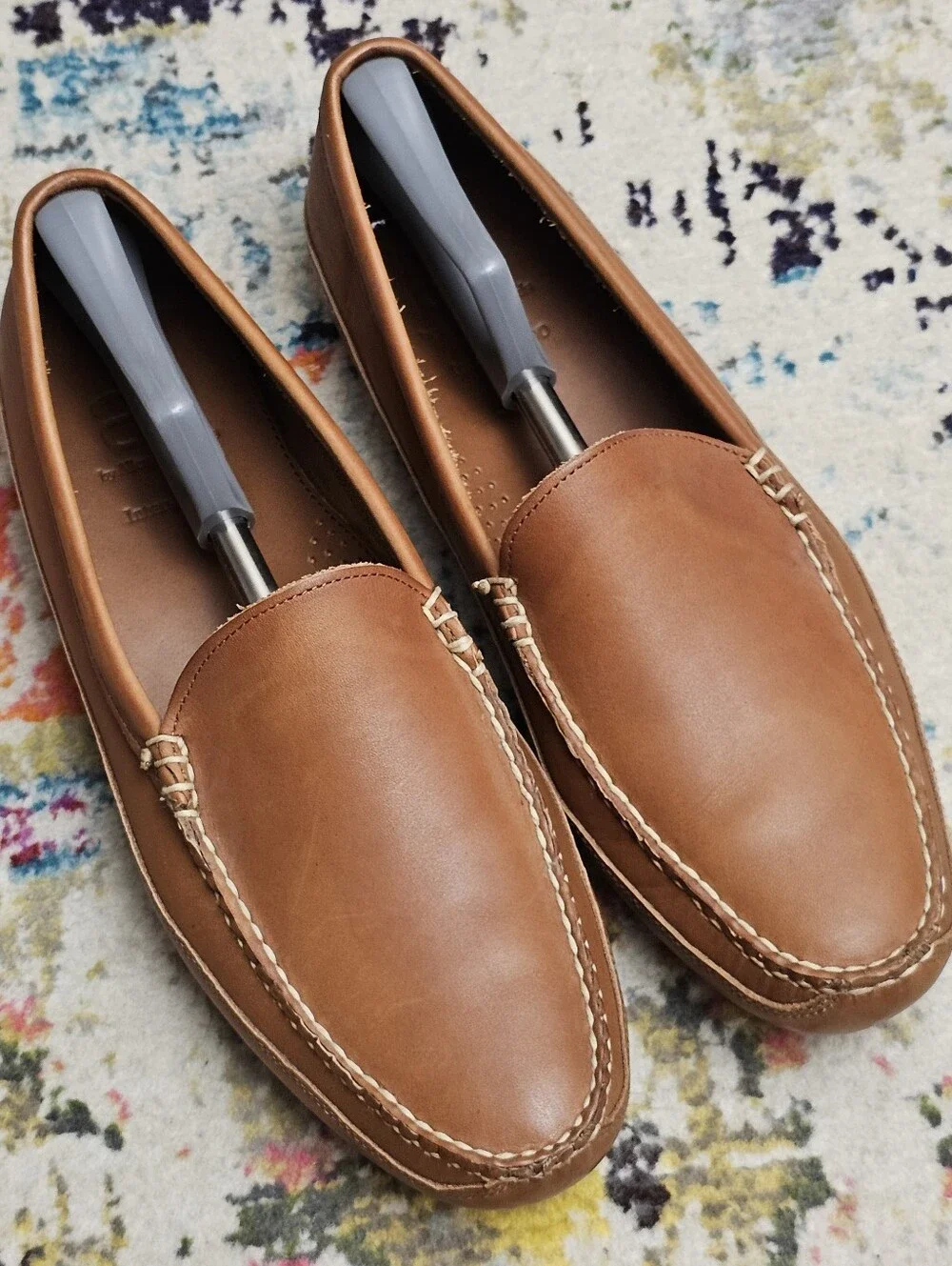Allen Edmonds Interstate 90 Mens Shoes Size 15 Brown Leather Loafer Slip On